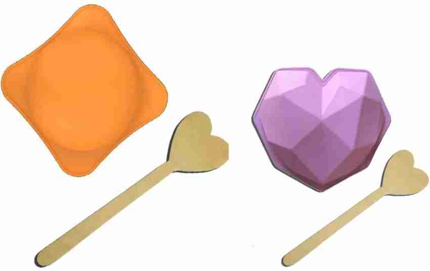 Premium Quality Silicone Heart Mold  Buy Diamond Heart Silicone Ice Cream  Mold Online