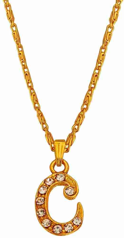 Sullery Crystal Alphabet Initial Letter C Locket Gift forpendant