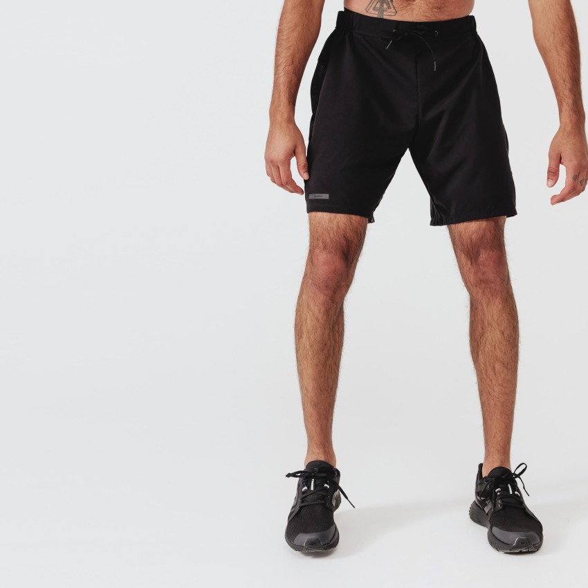 KALENJI by Decathlon Solid Men Black Sports Shorts - Buy KALENJI by  Decathlon Solid Men Black Sports Shorts Online at Best Prices in India
