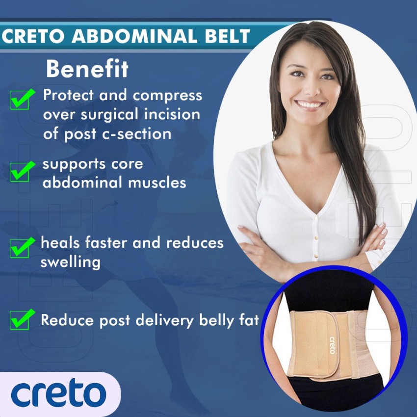 Wonder Care Abdominal Belt after delivery Belly Binder Stomach belt Waist  belt for Women Abdomen Beige color-XXL