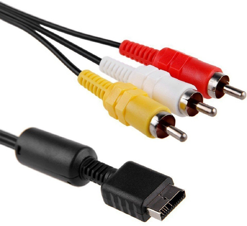 Tech Aura TV out Cable Audio Video Cable for Sony PS3 and PS2