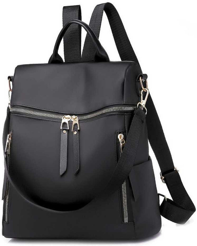 best deal Medium 25 L Backpack Backpack for Girls Office Bag Hand Bag Messenger Bag 25 L Backpack BLACK Price in India Flipkart