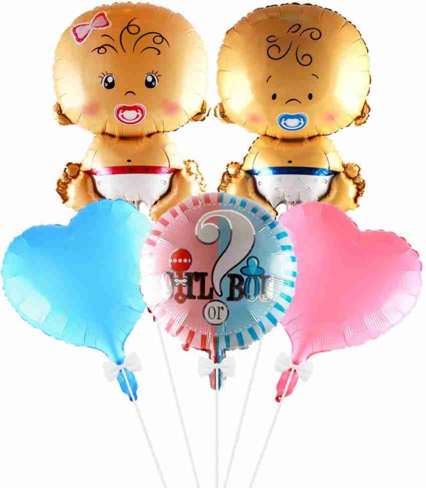 PARTY MIDLINKERZ Printed Baby Shower Decoration For Boys &  Girls, Baby Shower Party Supply Kit Easy Decoration For Your Home (Pack Of  10) Balloon - Balloon