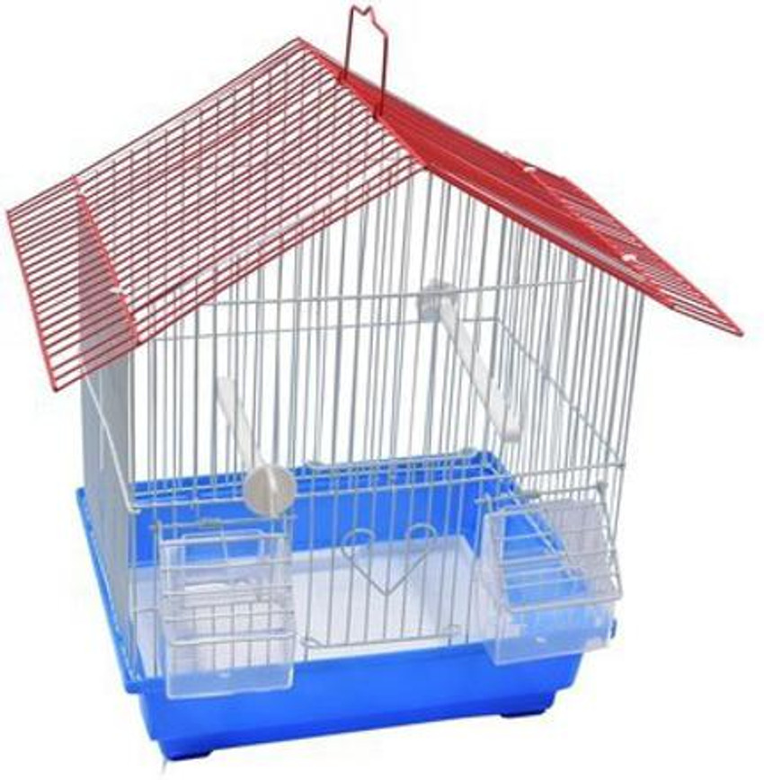 Jai Shoppee Bird cage for Love Birds Parrot with 2 Perch Stick