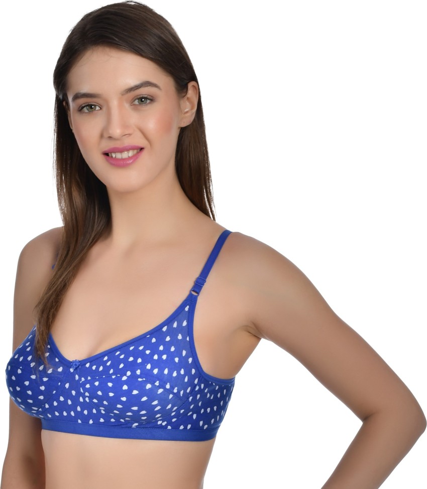 Buy Aimly Women's Cotton Polyester Non-Padded Non-Wired Low Coverage  Regular Bra 38B Pack of 2 Online at Best Prices in India - JioMart.