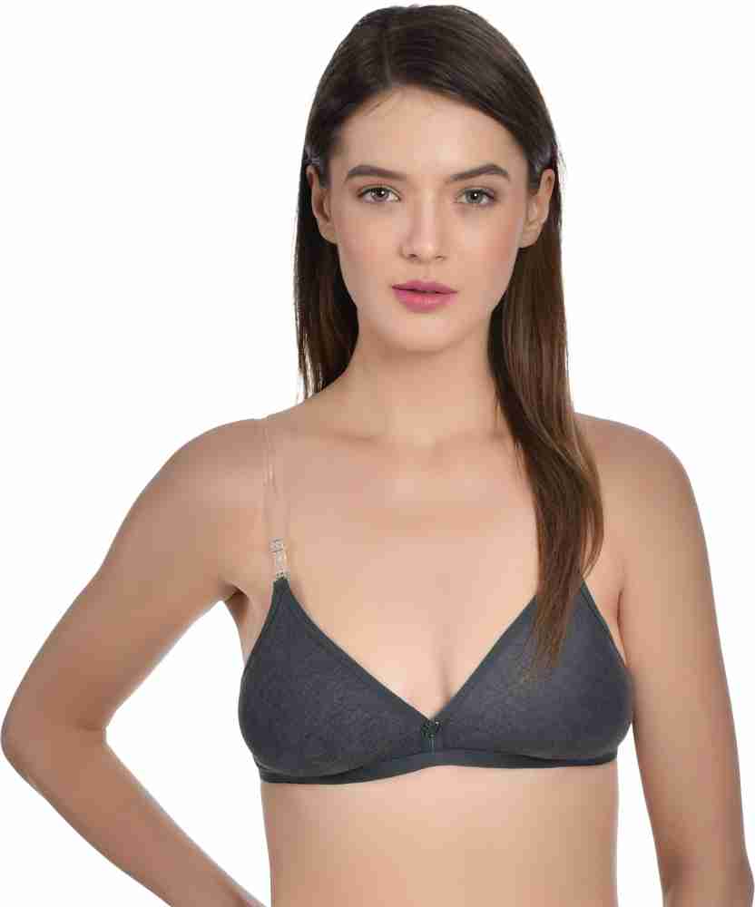 Buy Claseey Infashion Bra for Women Non Padded Full Coverage Net Bra for  Girls Women (Multicolor, Pack of 3) (28) at