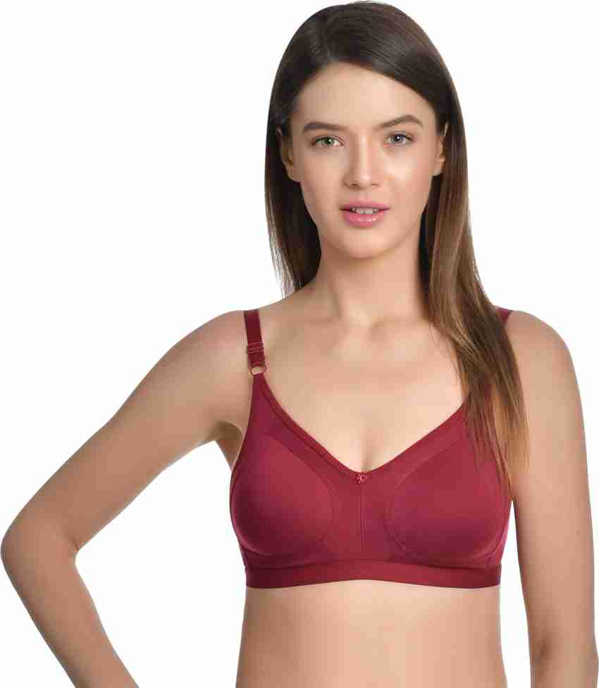 ambitieux Plain T-Shirt Seamless Padded Colorful Daily Regular wear Bra  Combo Pack of 6 for Padded Non Wired Combo (Multi Pack)(Color May Vary)