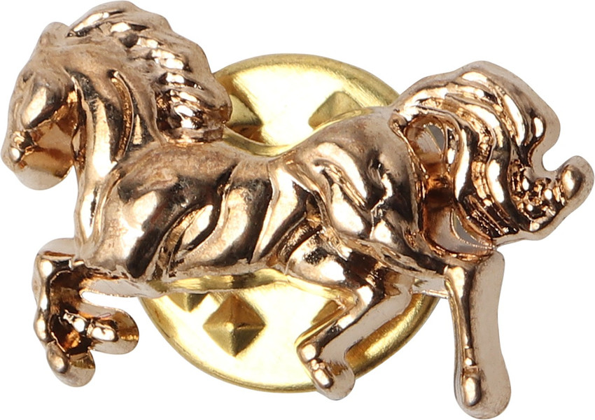 Gold discount horse brooch