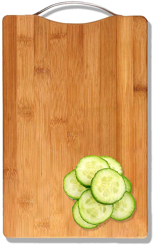 Rusabl Bamboo Chopping Board / Vegetable Cutting Board for Kitchen wit