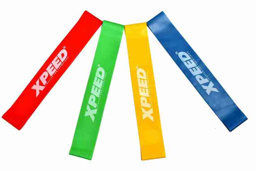 THERABAND Resistance Band Loop Set, Pack of 4, 18 Inch Band Loop