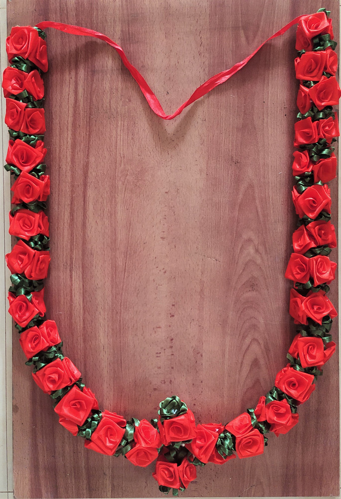 SujArta Garland Beautiful RED ROSE Premium 27 inch Artificial