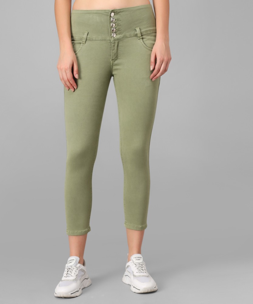 Women Green Jeans - Buy Women Green Jeans online in India