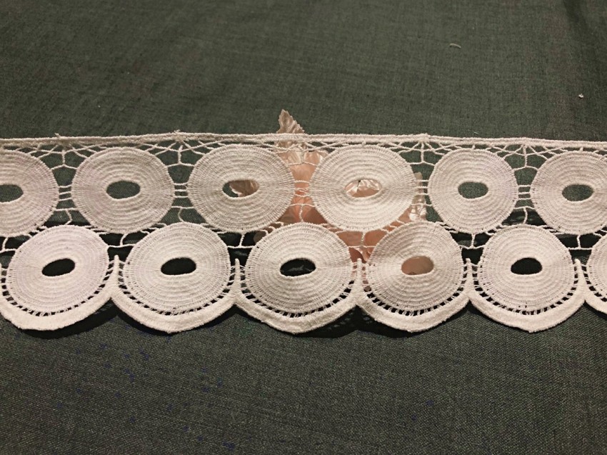Orient Lace Craft White lace and Border Material for Suits,Saree & Dupatta ( Size 15.50 cm) Qty 5 yards (4.5 mtr),Used As Trims,Borders,Embroidery Lace,Applique,Fabric  Lace,Sewing Supplies,Cotton Lace Work,DIY. : : Home & Kitchen