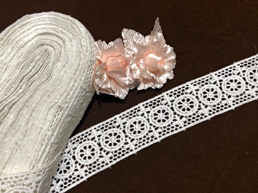 olc Cot 01 ORIENT LACE CRAFT Cotton Laces and Borders Material for Suits,  Saree and Dupatta Qty 5 Meter (Size 4.5 cm, Off White) Lace Reel Price in  India - Buy olc