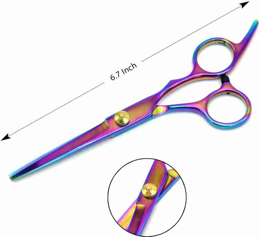 6 inch colorful rotating handle unique hair cutting scissors Tony