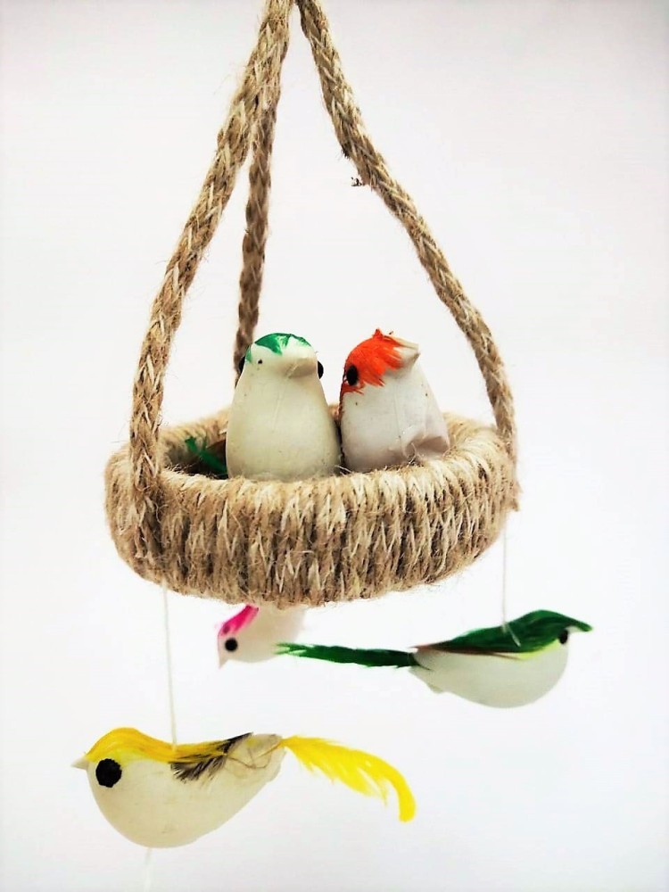 DIVINE Jute Bird Hanging Nest for Good luck & Happiness. Decorative  Showpiece - 27 cm Price in India - Buy DIVINE Jute Bird Hanging Nest for  Good luck & Happiness. Decorative Showpiece 
