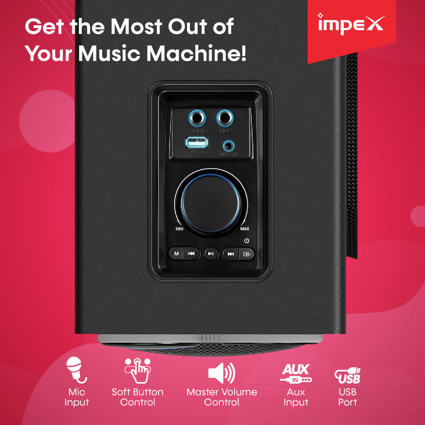 Impex tower speaker thunder t5 hotsell