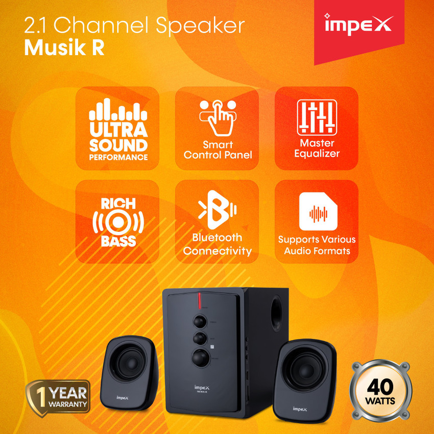 Buy IMPEX 2.1 MUSIK R Portable Home Theatre Online from Flipkart
