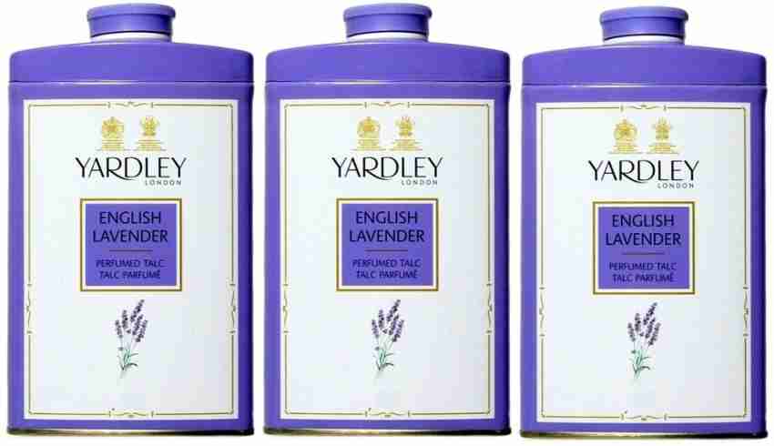 Yardley London English Lavender Perfumed Talc Pack of 3