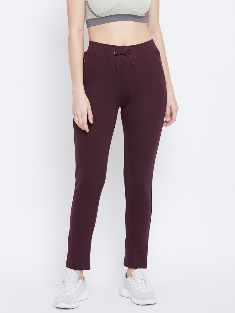 Easy 2 Wear  Womens Joggers Track Pant Cuff S to 4XL Maroon  Amazonin  Clothing  Accessories