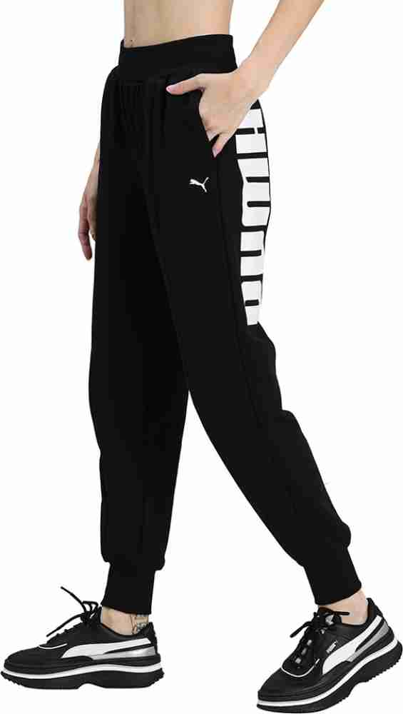 PUMA Rebel Pants FL Solid Women Black Track Pants Buy PUMA Rebel