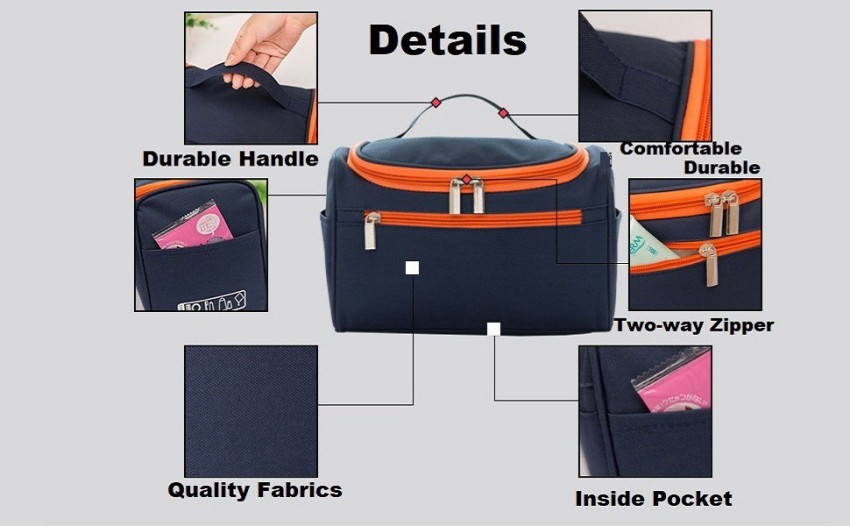 TOURTIER Cute Large Cosmetic Travel Makeup Bag for Women & Men