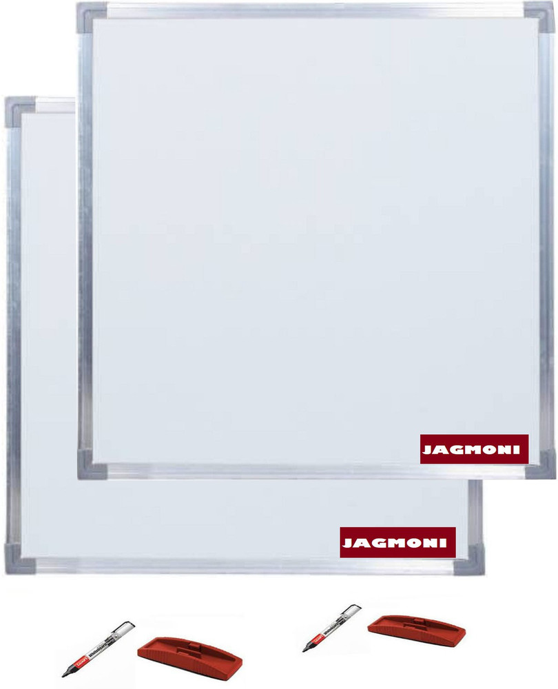 JAGMONI 2 foot x 1.5 foot 2 WRITING BOARD WITH 2 DUSTER 2 MARKER