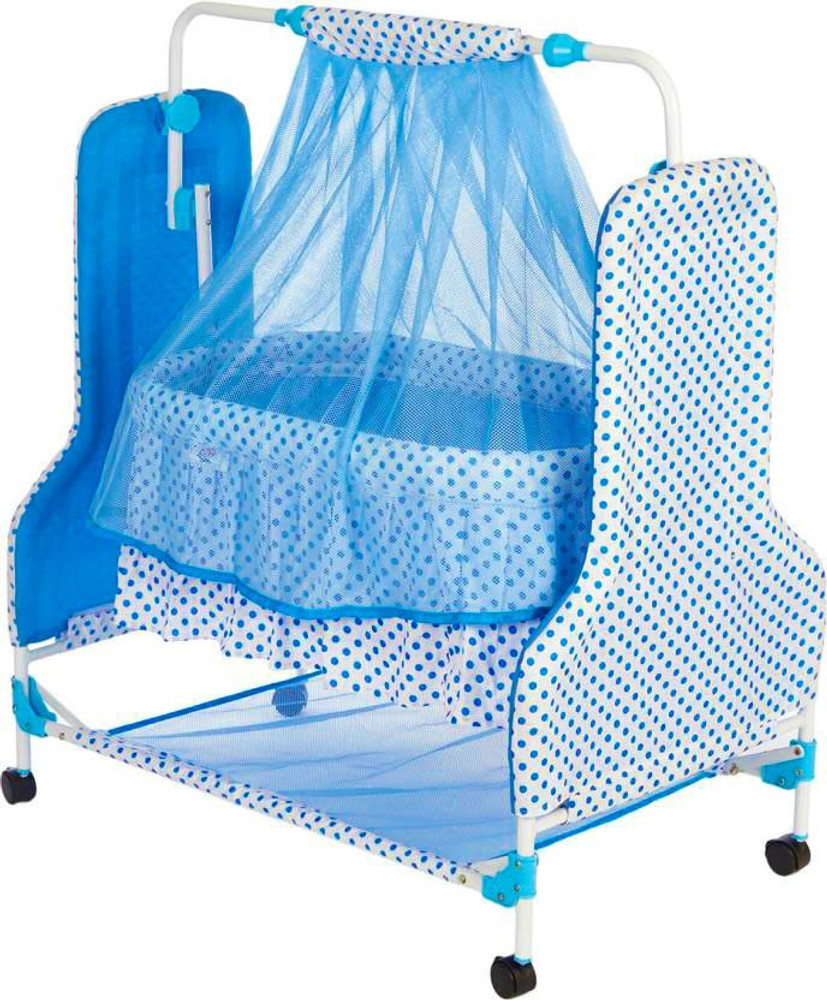 Pandaoriginals BEST PINK BABY CRADLE PREMIUM BEST IN SEGMENT FOR BABY With Mosquito Net Baby Jhula Baby Paalna with Canopy Newborn Baby LittleNest Bassinet Cradle with Mosquito Net Canopy And Wheels R...