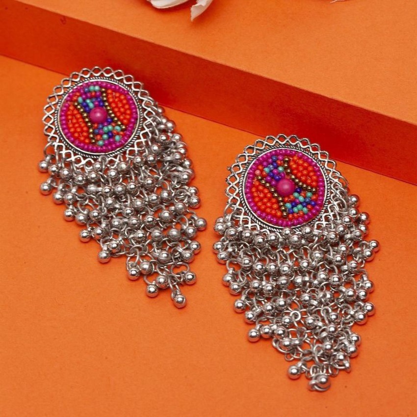 Aggregate more than 77 orange and gold chandelier earrings super hot ...