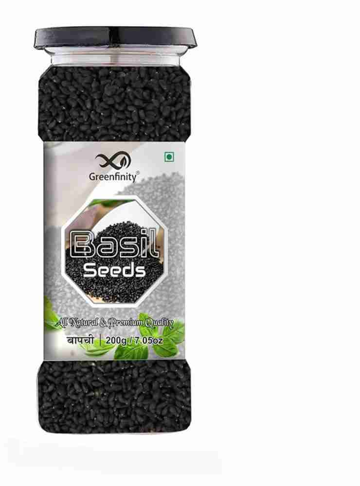 Greenfinity Basil Seeds 350g 100 Hygienic Tukmariya Basil