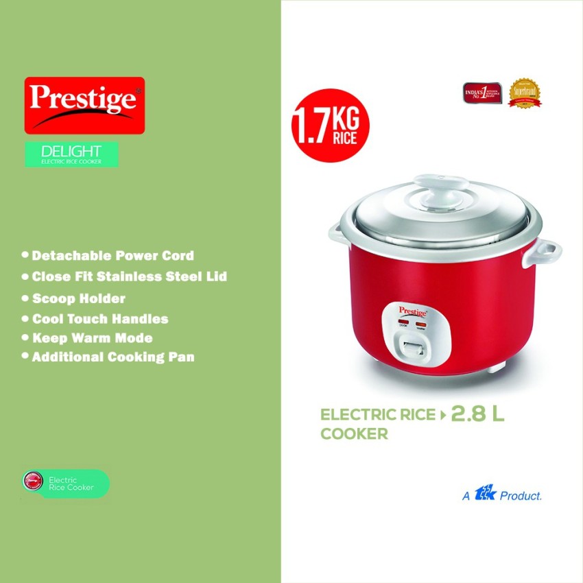 Prestige Delight Electric RIce Cooker Cute 2.8 2 Electric Rice