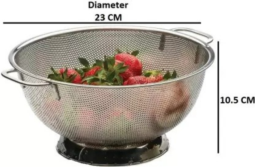 Buy Petals Stainless Steel Fruit Basket/Colander/Rice-Vegetable