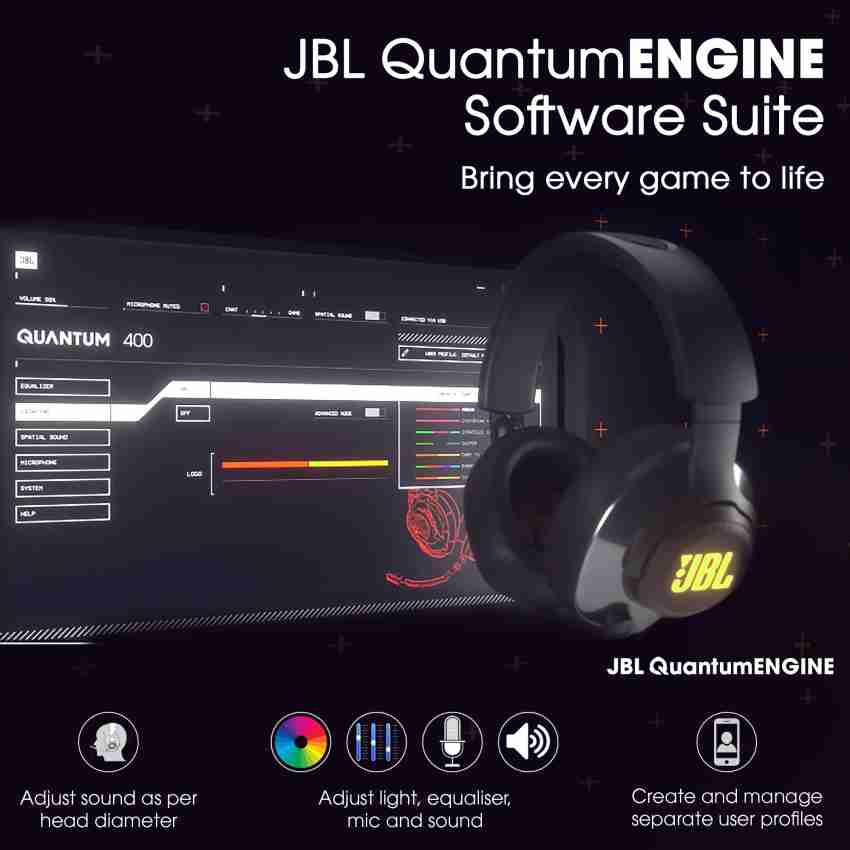 Black JBL Quantum 400 WIRED Over-Ear HEADPHONES ONLY in Bulk Packaging  50036369718