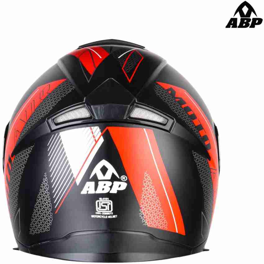 ABP DX-2 MOTO AIR ISI MARK Full Face Helmet with Reflective 