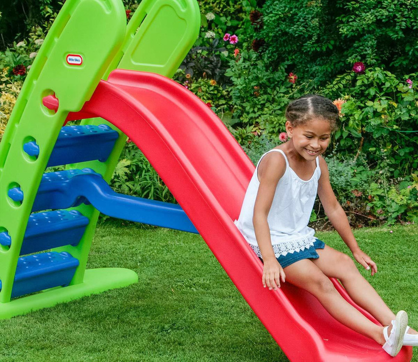 Little tikes easy top store giant green slide