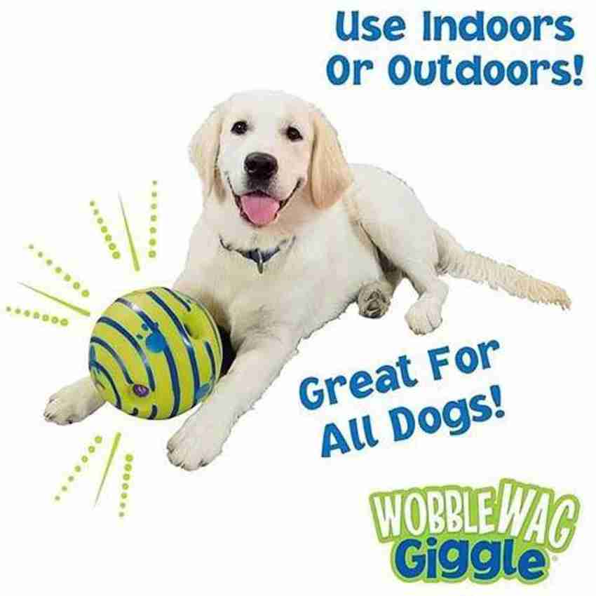 pawsindia Wobble Wag Giggle Toy For Dog Plastic Ball Chew Toy