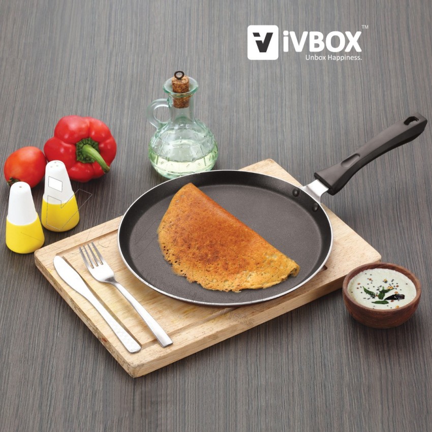 iVBOX Magic-28cm induction 3mm Thick Non Stick Tawa For Dosa and