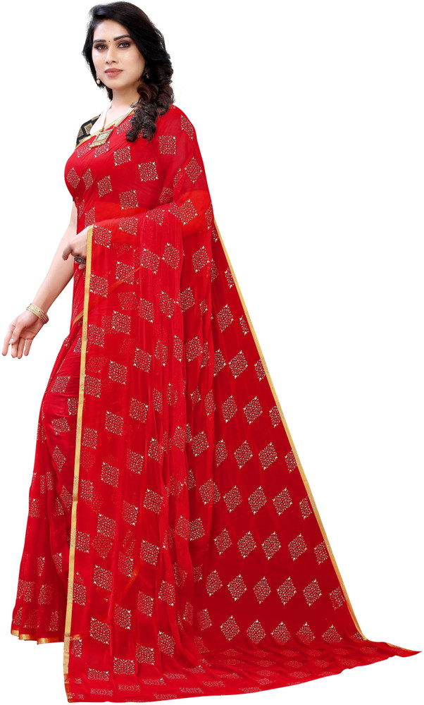 Flipkart chiffon shop sarees with price