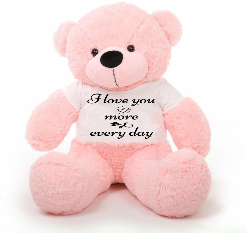 Hug n Feel Big Teddy Bear Wearing I Love You More Every Day 182 cm Big Teddy Bear Wearing I Love You More Every Day Buy Teddy bear toys