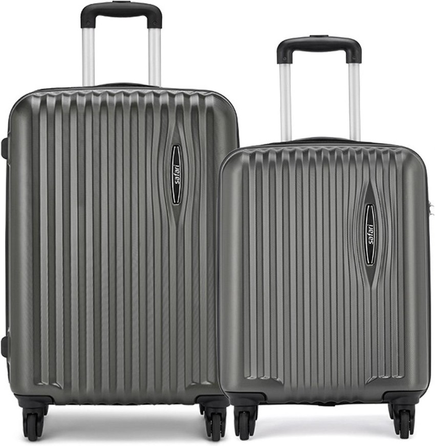 Buy Safari Glimpse 56/69/79 cm Gun Metal Trolley Bag Online