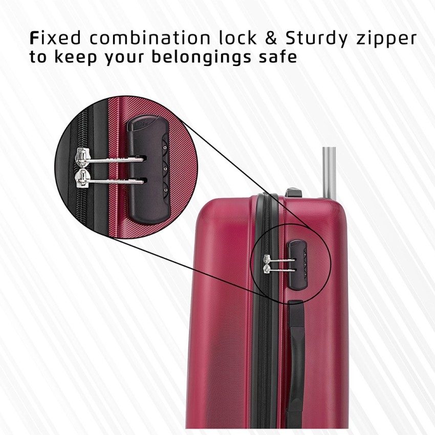 Combo Set Of 3 Luggage Trolley Bags - (56 Cm)