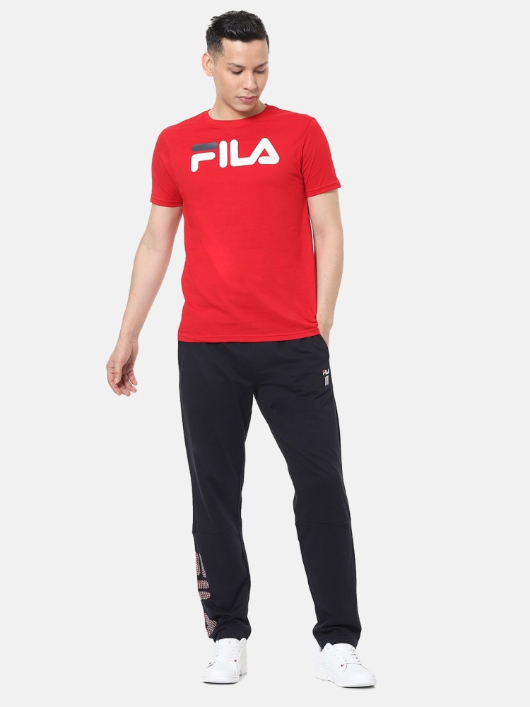 Fila red t best sale shirt