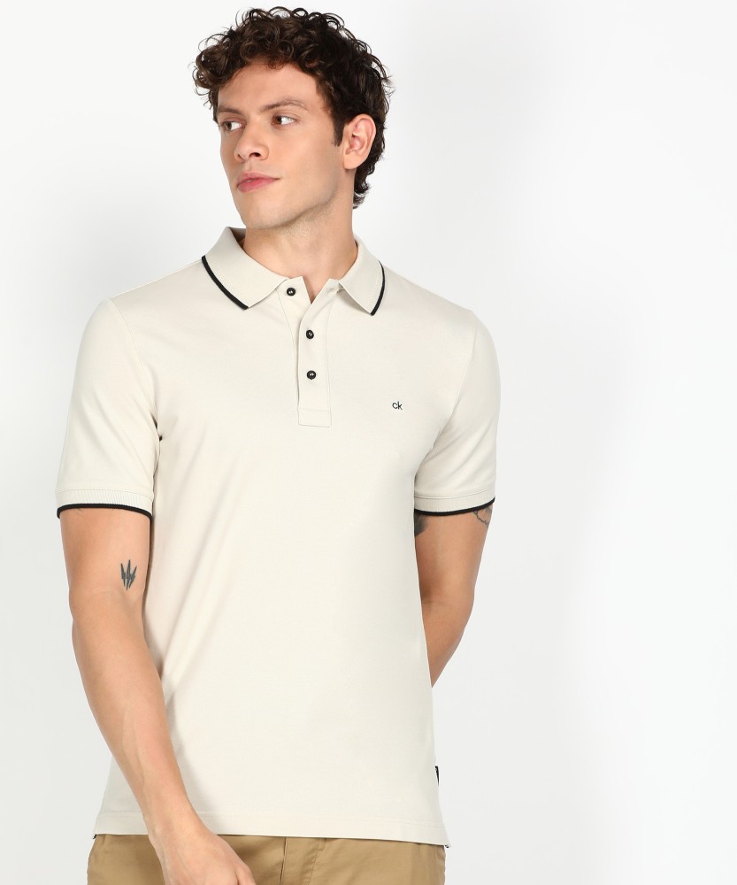 Calvin klein t shirt with collar best sale