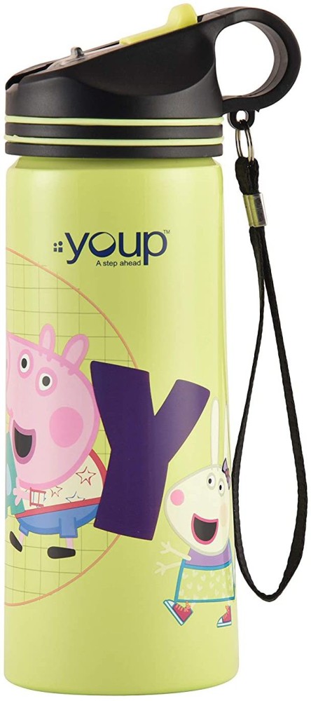 Stainless Steel Peppa Pig Style Sipper Round Shape Insulated Print Water  Bottle Water Bottle for Kids/