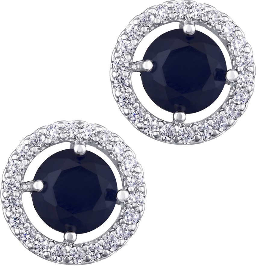 Flipkart.com - Buy PEORA Rose Gold Plated Halo Stud Earrings for