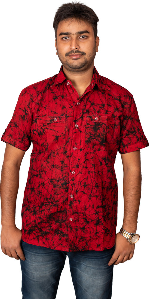batik print shirt mens
