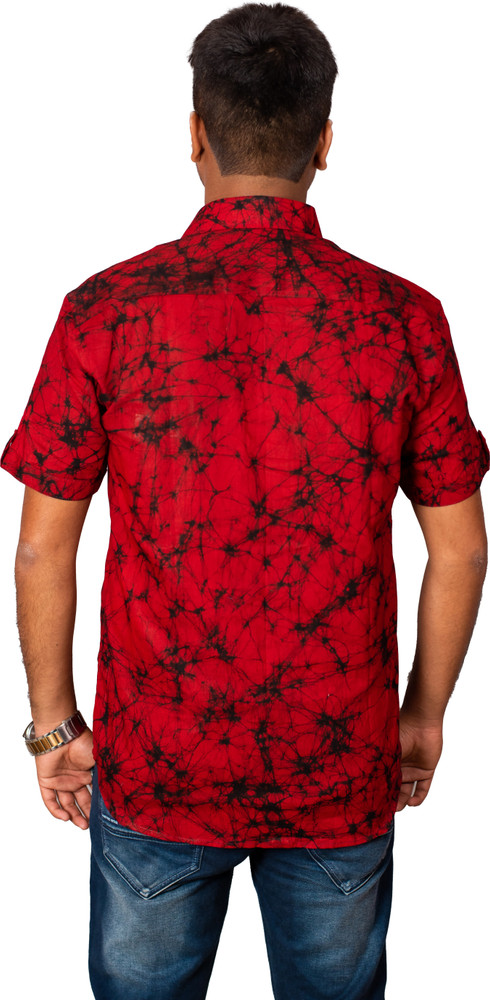batik print shirt mens