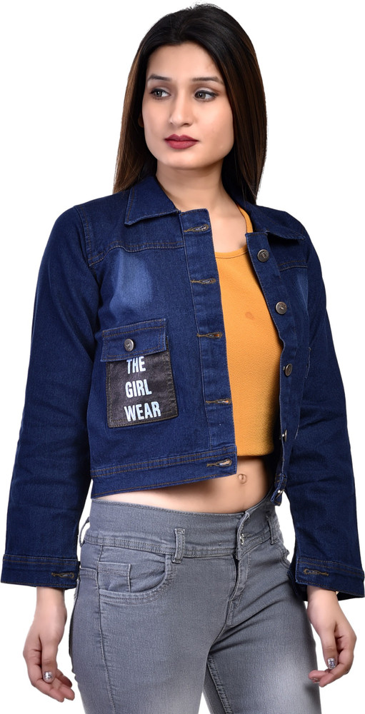 Crop top with jeans and outlet jacket