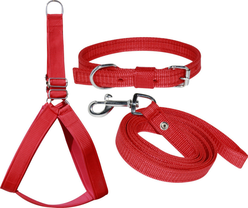 Dog harness cheap collar combination
