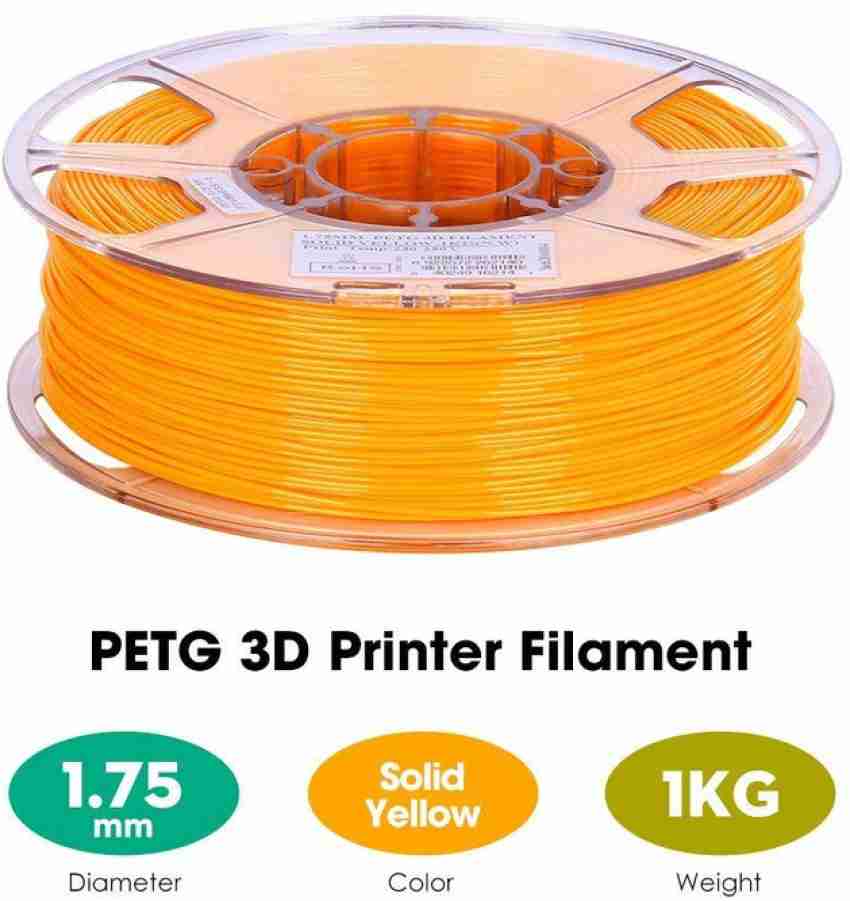 eSUN 3D 1.75mm Solid Yellow PETG 3D 1KG Spool (2.2lbs), 1.75mm Solid Opaque  Yellow Printer Filament Price in India - Buy eSUN 3D 1.75mm Solid Yellow  PETG 3D 1KG Spool (2.2lbs), 1.75mm